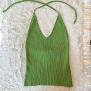 Ralph (Ralph Lauren) Green Halter Top